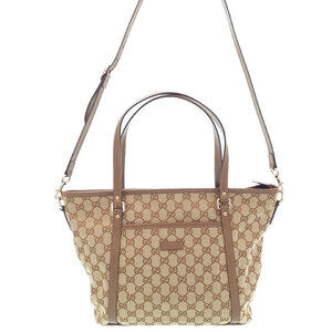 Gucci GG Monogram Joy Tote Flower Brown